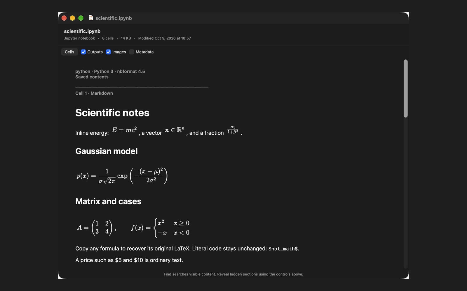 Jupyter notebook open in Peekthru